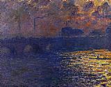 Waterloo Bridge Sunlight Effect 2 by Claude Monet